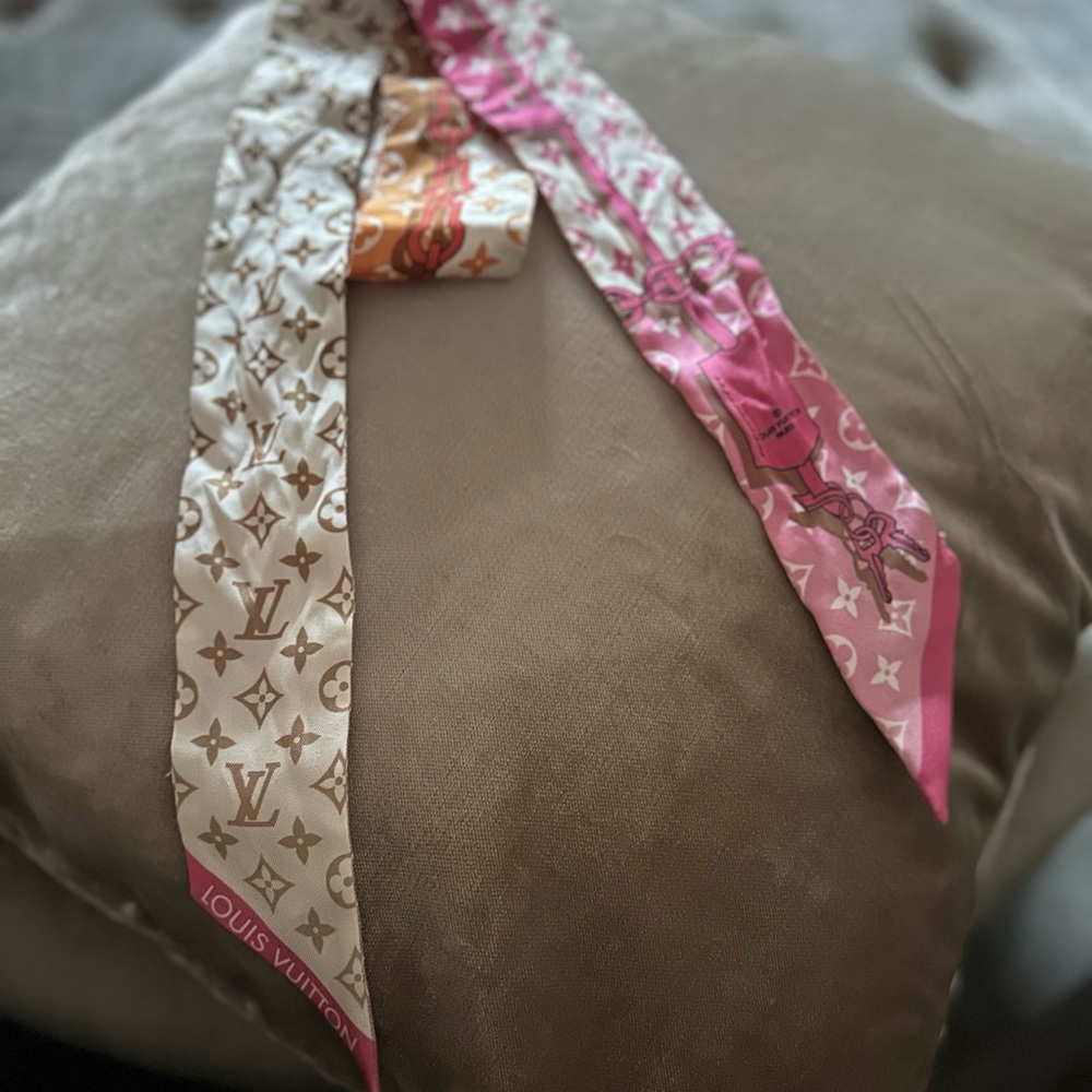Louis Vuitton Pink and Brown Monogram bandeau